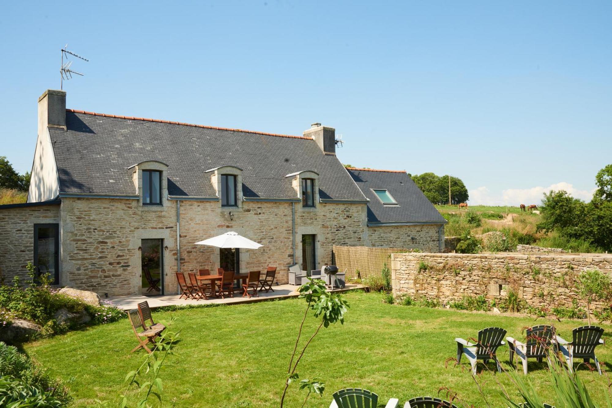 Villa Les Ecuries Du Nevez Plonéour-Lanvern Exterior foto